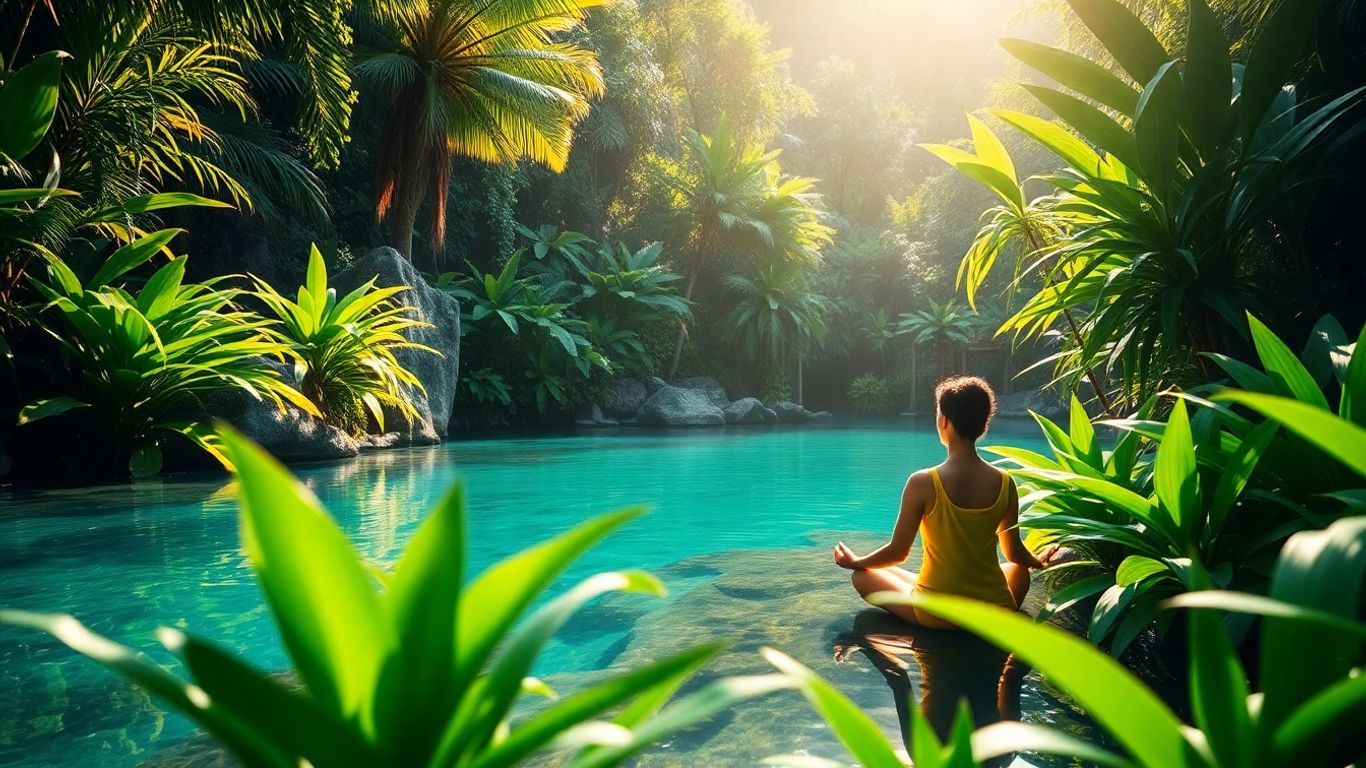 Bali plant detox program guide serene landscape