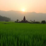 Psilocybin ceremony in Bali landscape